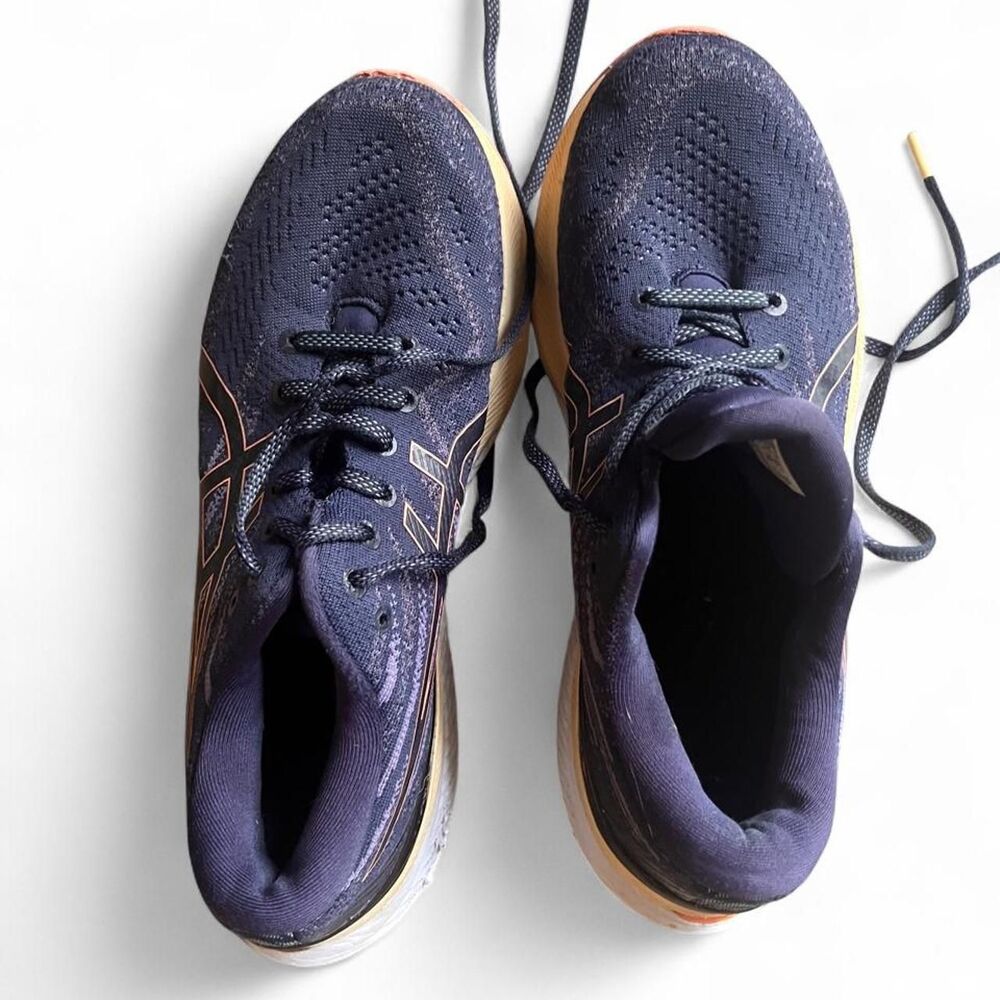 Asics Women's Navy and Blue Trainers